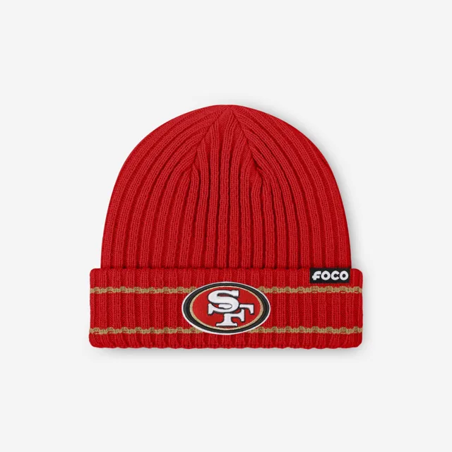 Bonnet côtelé avec logo principal San Francisco 49ers