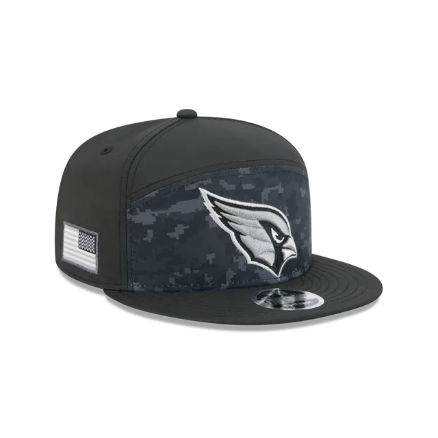 Arizona Cardinals 2026 Salut au service Panneau divisé 9FIFTY Snapback Hat