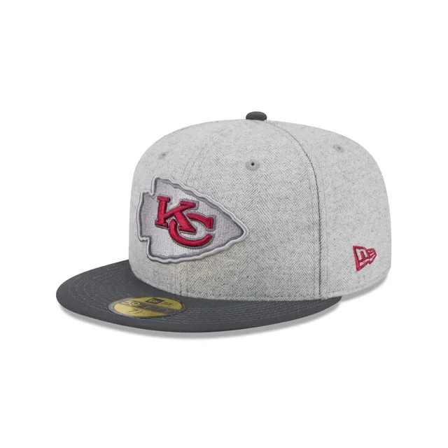 Kansas City Chiefs Chapeau ajusté 59FIFTY gris à chevrons