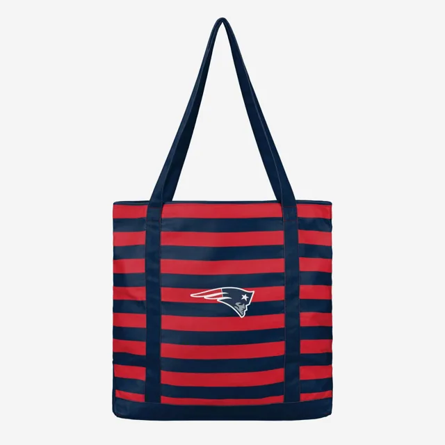 New England Patriots Sac fourre-tout en toile à rayures