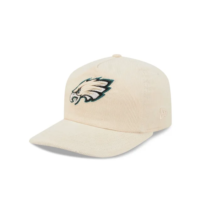 Philadelphia Eagles Chapeau réglable en velours côtelé chromé 19TWENTY