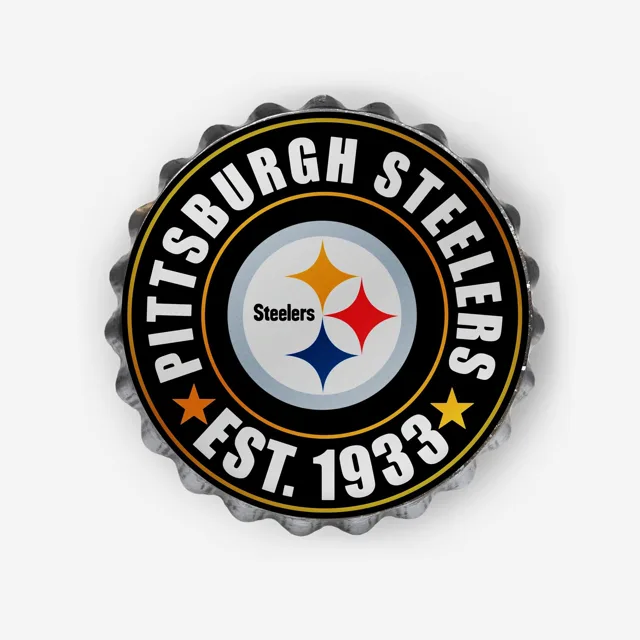 Panneau mural Pittsburgh Steelers pour bouchon de bouteille