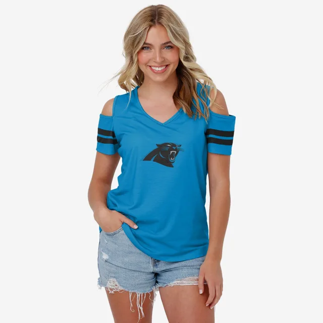 Carolina Panthers T-shirt à épaules dénudées pour femme