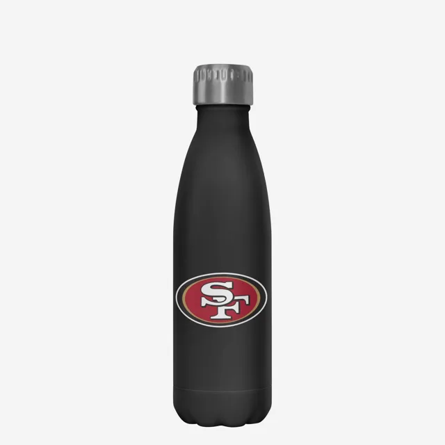 San Francisco 49ers Super Bowl LVIII Bouteille en acier inoxydable noire de 17 oz