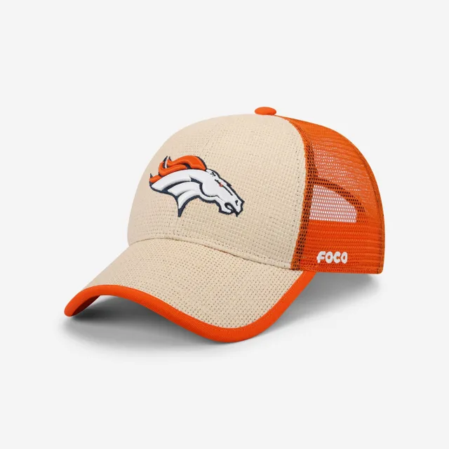Denver Broncos Casquette de camionneur décontractée en paille