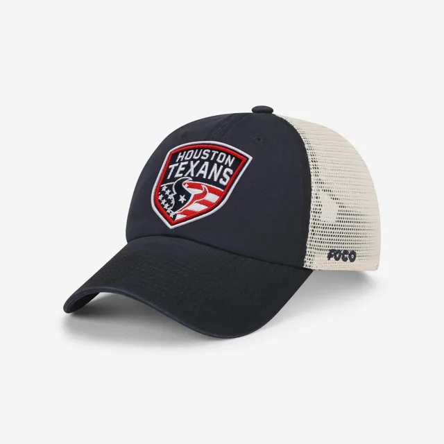 Houston Texans Casquette de camionneur décontractée avec patch Americana