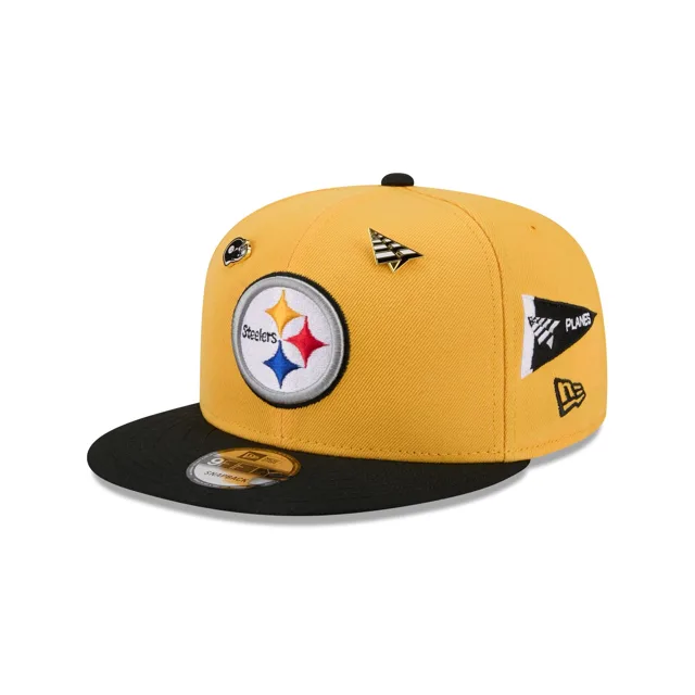 Paper Planes x Pittsburgh Steelers Casquette jaune 9FIFTY Snapback