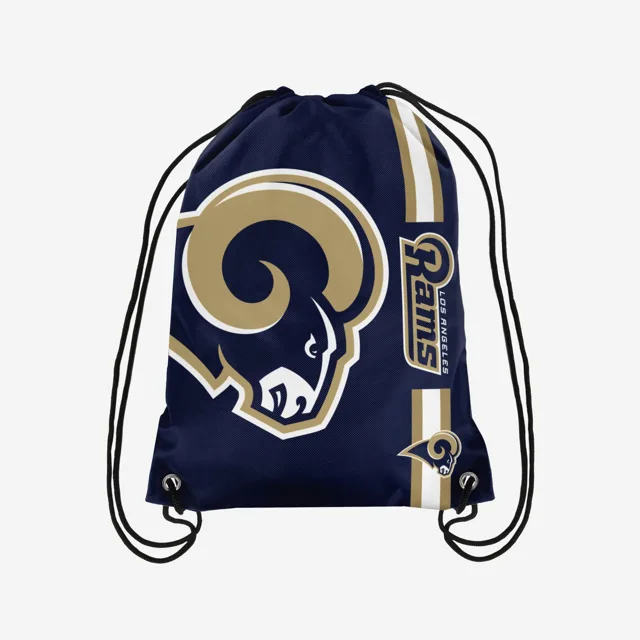 Los Angeles Rams Sac à dos rétro avec grand logo avec cordon de serrage