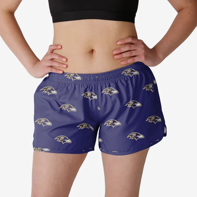 Baltimore Ravens Mini short de course imprimé pour femme