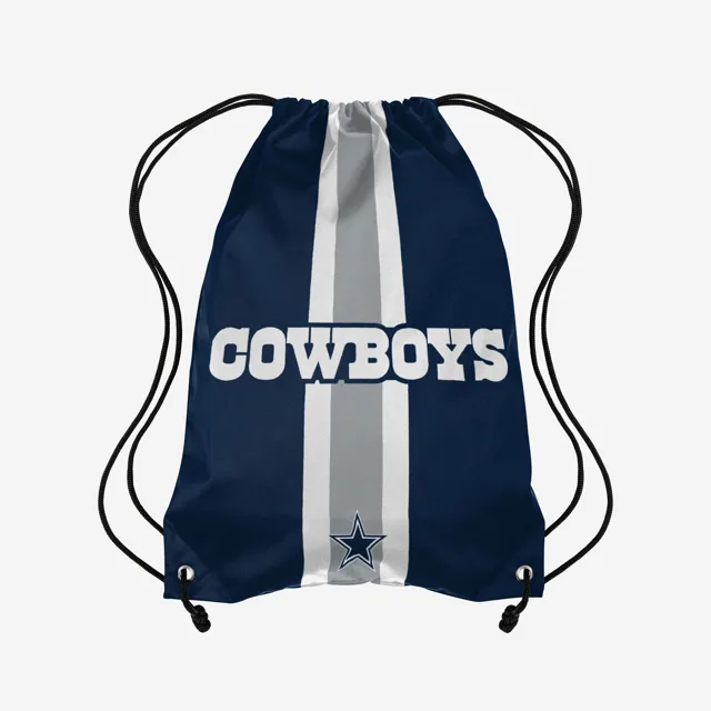 Dallas Cowboys Sac à dos avec cordon de serrage Team Stripe Wordmark