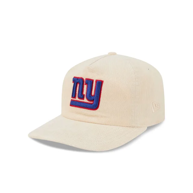 New York Giants Chapeau réglable en velours côtelé chromé 19TWENTY