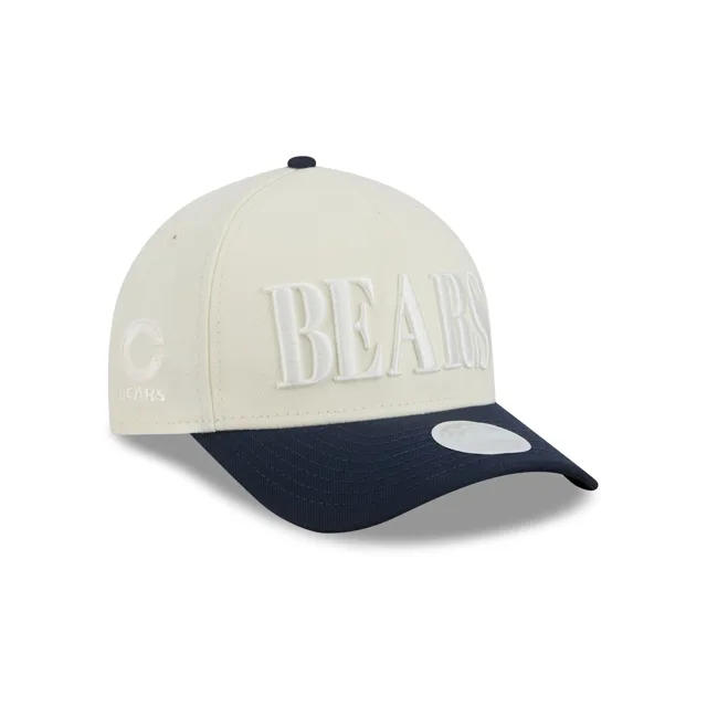 Chicago Bears Casquette Snapback 9FORTY M-Crown A-Frame bicolore chromée pour femmes