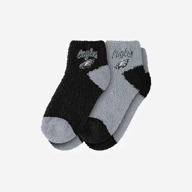 Philadelphia Eagles Lot de 2 socquettes floues avec logo script pour femme
