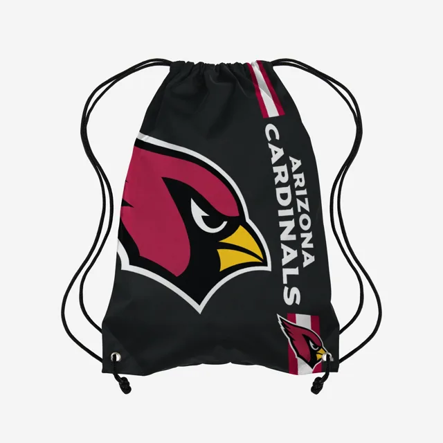 Arizona Cardinals Sac à dos noir à cordon de serrage avec grand logo de couleur alternative