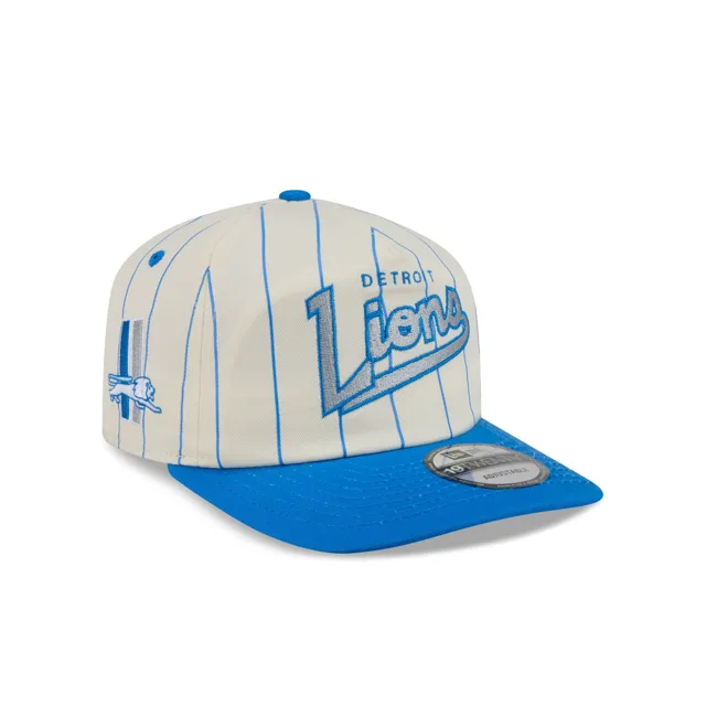 Detroit Lions Casquette Snapback 19TWENTY à fines rayures blanches chromées
