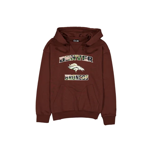Denver Broncos Sweat à capuche marron avec logo camouflage
