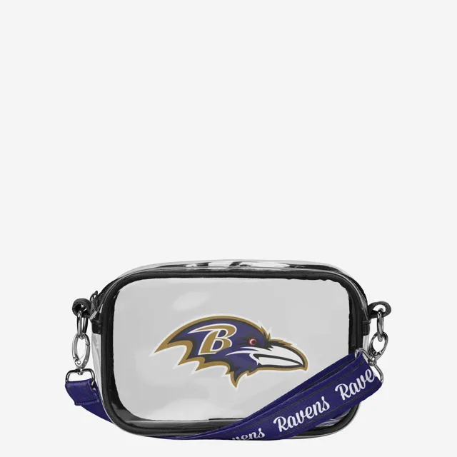 Sac à bandoulière transparent Baltimore Ravens Team Stripe