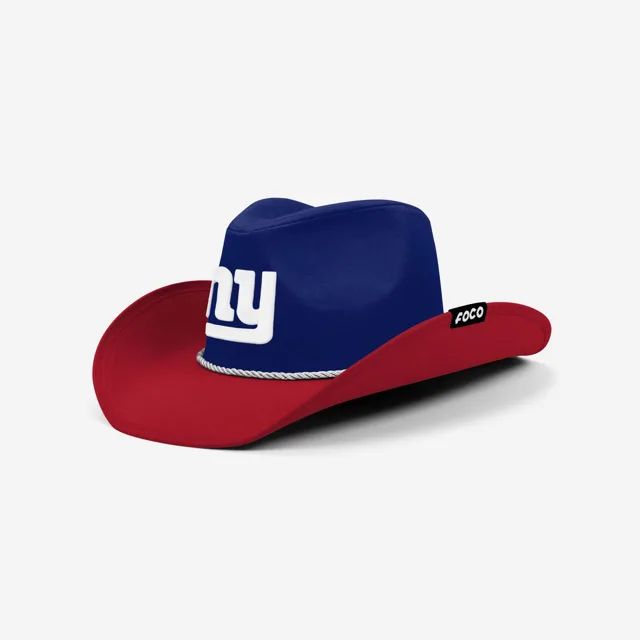 New York Giants Chapeau de cowboy bicolore