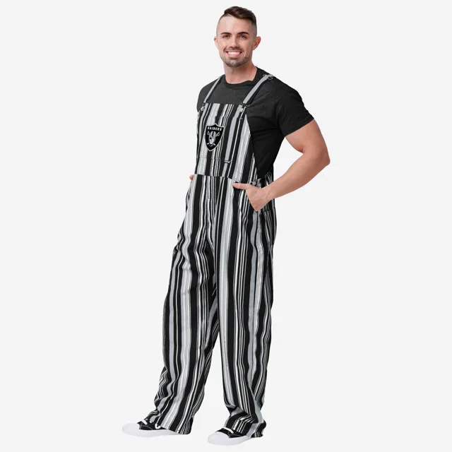 Las Vegas Raiders Salopette à bretelles Hyper Stripe pour hommes