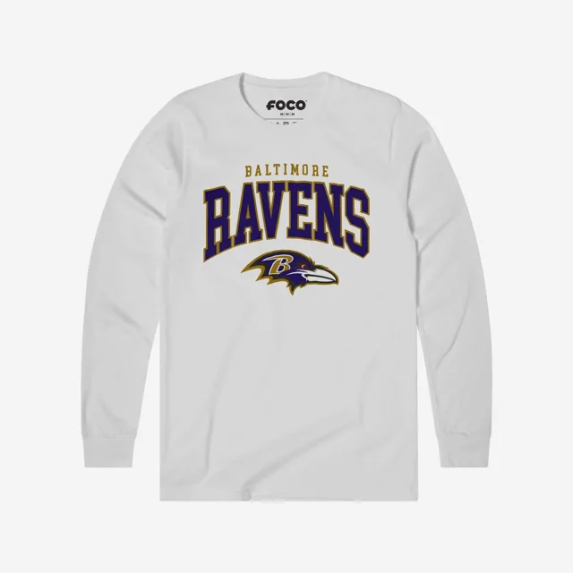 Baltimore Ravens T-shirt à manches longues avec logo classique