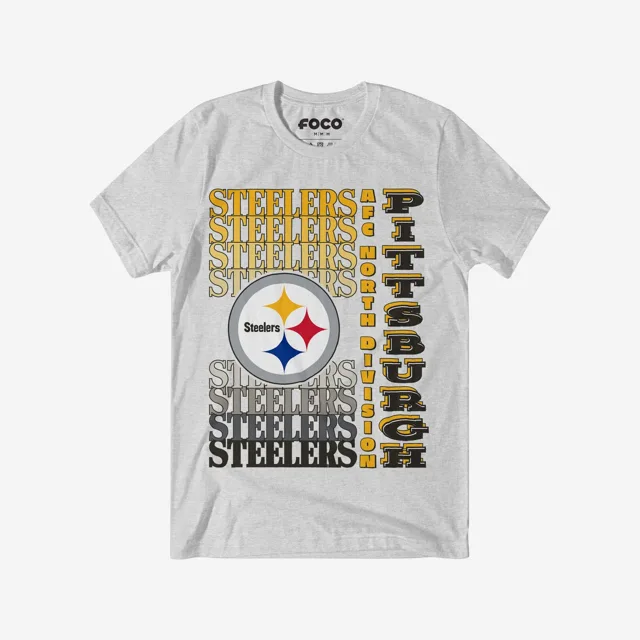 Pittsburgh Steelers T-shirt avec mot-symbole dégradé