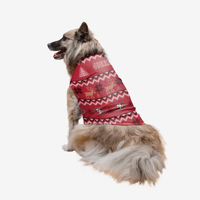 San Francisco 49ers Pull moche pour vacances en famille pour chiens