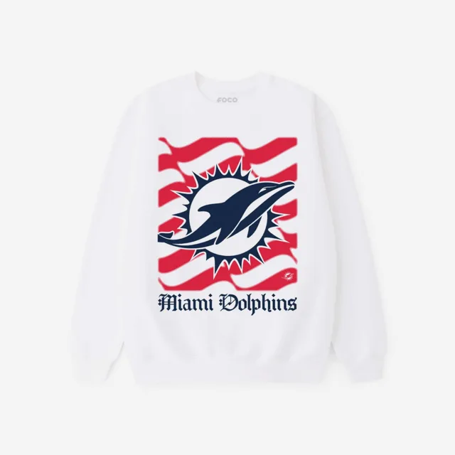 Miami Dolphins Sweat-shirt à col rond avec logo American Heritage