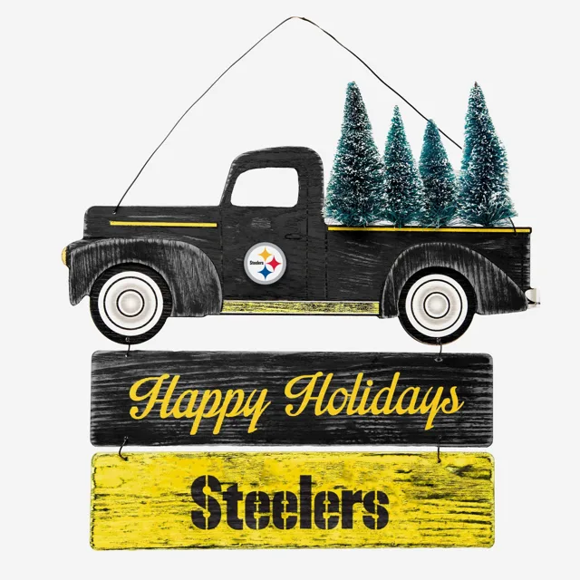 Pittsburgh Steelers Camion en bois avec panneau d'arbre