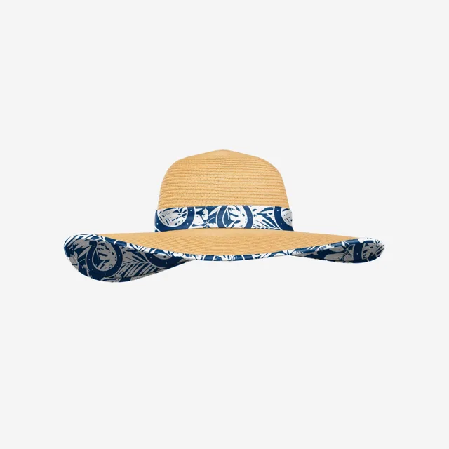 Indianapolis Colts Chapeau de Paille Floral pour Femme