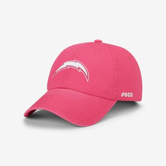 Casquette décontractée Los Angeles Chargers magenta et blanche