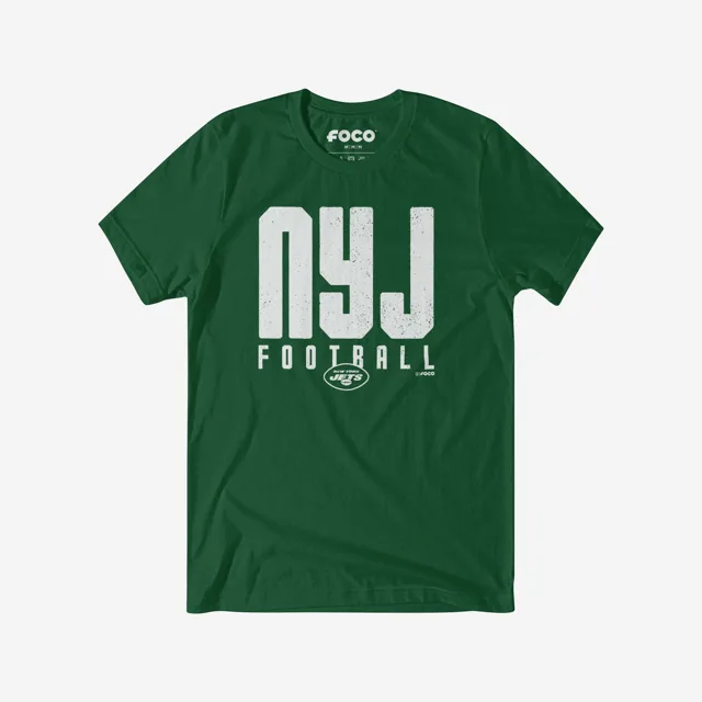 New York Jets T-shirt avec mot-symbole initial de la ville