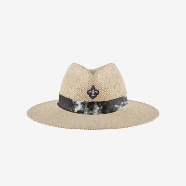 New Orleans Saints Chapeau de Paille avec Ruban Tie-Dye pour Femme