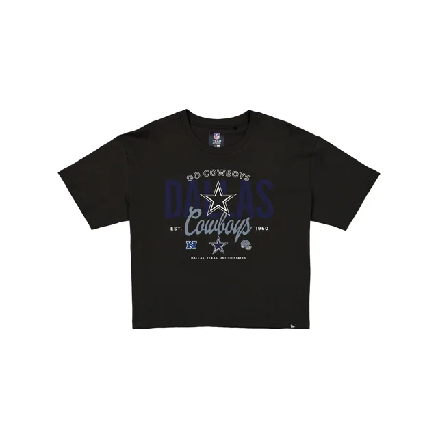 Dallas Cowboys 2026 T-shirt court noir fonctionnel Fandom pour femmes