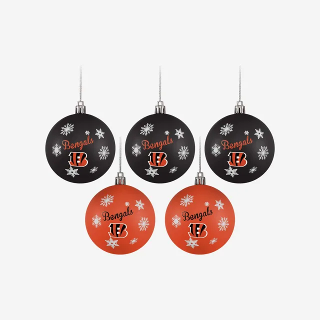 Cincinnati Bengals Lot de 5 boules incassables