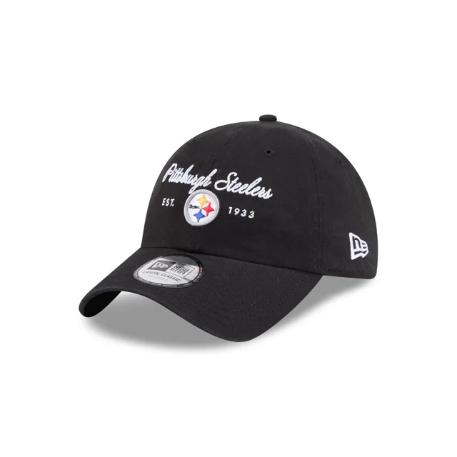 Pittsburgh Steelers Script Wordmark Chapeau réglable classique décontracté
