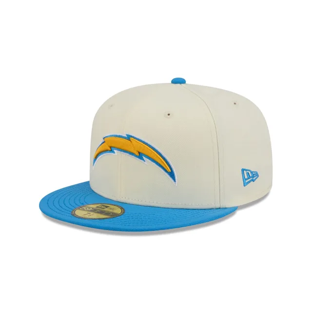 Los Angeles Chargers Casquette ajustée Basic 59FIFTY Chrome Blanc