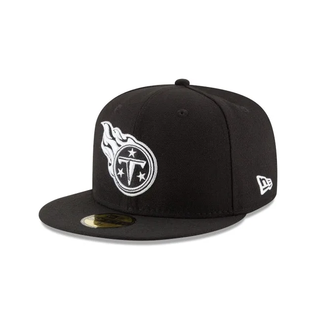 Tennessee Titans Chapeau ajusté 59FIFTY noir et blanc