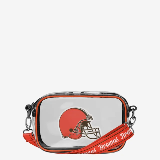Sac à bandoulière transparent Cleveland Browns Team Stripe