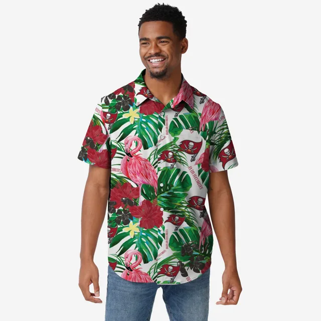 Tampa Bay Buccaneers Chemise boutonnée flamant rose