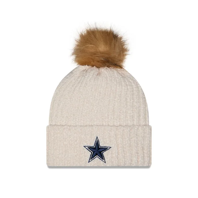 Dallas Cowboys Bonnet en tricot à pompon en lin Sandy pour femme