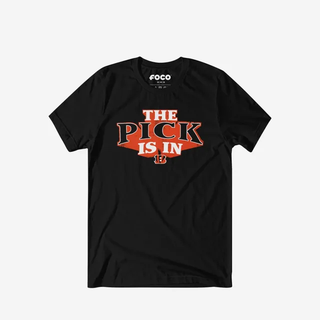Le choix Cincinnati Bengals est en t-shirt
