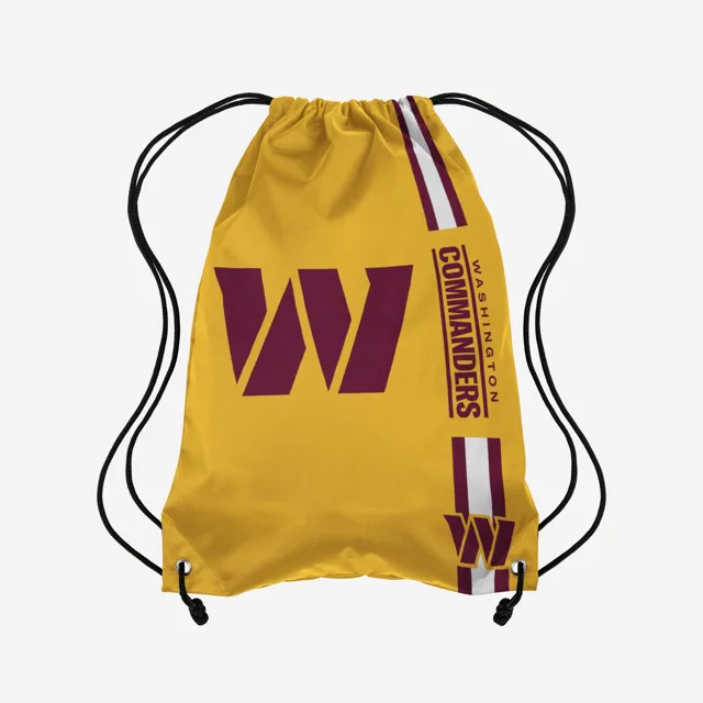 Washington Commanders Sac à dos à cordon de serrage avec grand logo de couleur alternative jaune