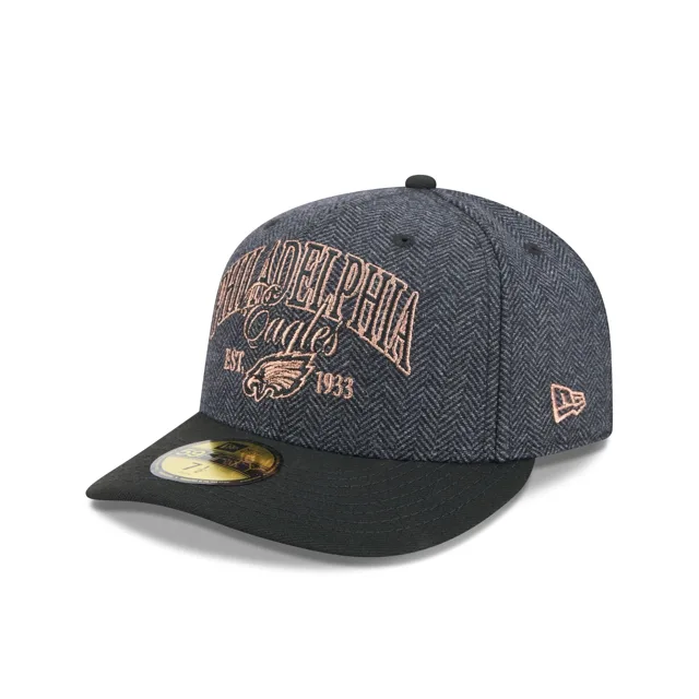 Philadelphia Eagles Chapeau ajusté 59FIFTY en fausse laine noire