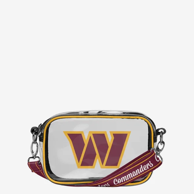 Sac à bandoulière transparent Washington Commanders Team Stripe