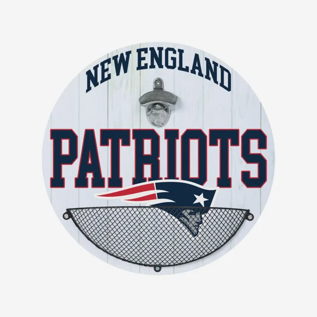 New England Patriots Ouvre-bouteille Cap Catcher Panneau mural