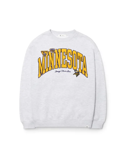 Minnesota Vikings STONEY CLOVER LANE X '47 ÉQUIPAGE SURDIMENSIONNÉ POUR FEMMES