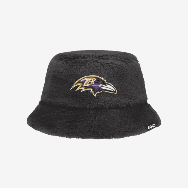 Baltimore Ravens Chapeau bob réversible en fausse fourrure