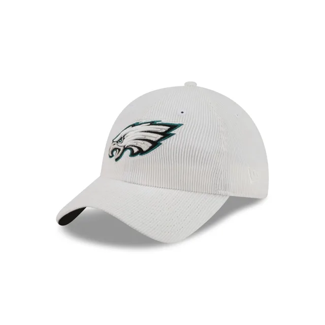 Philadelphia Eagles Chapeau réglable classique décontracté en velours côtelé lavé
