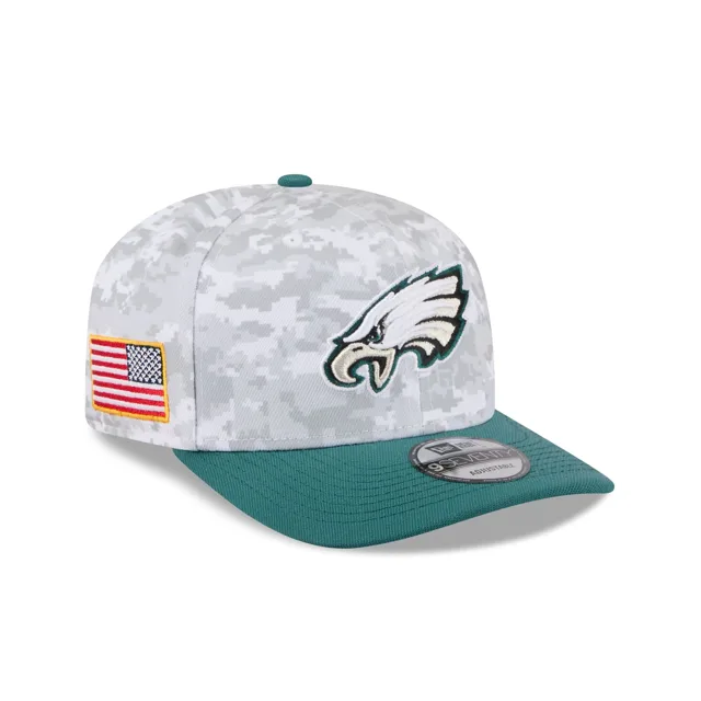 Philadelphia Eagles 2025 Salut au service Fan Gear 9SEVENTY Chapeau extensible à bouton-pression