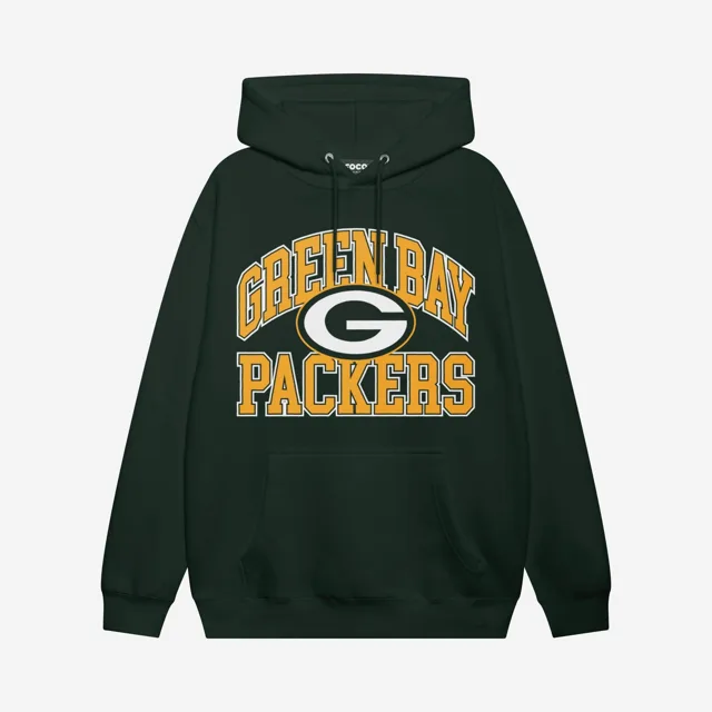 Green Bay Packers Sweat à capuche avec mot-symbole arqué